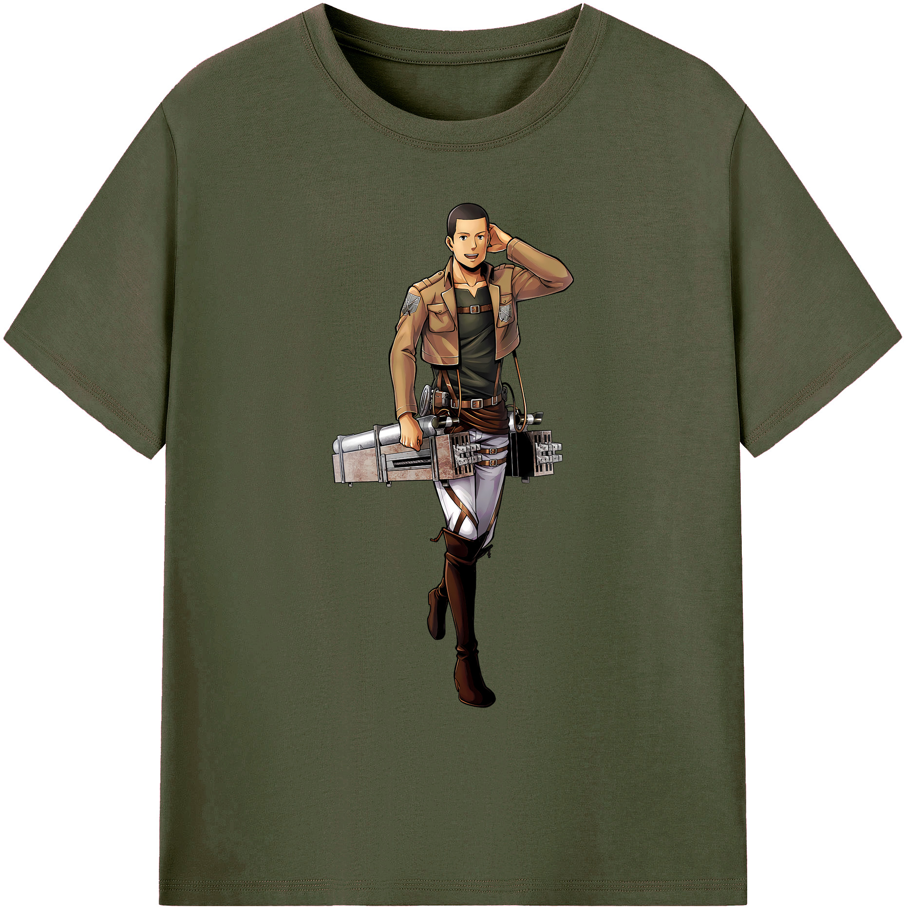 （画像用） 進撃の巨人 Attack on Titan 綿100％ メンズ半袖Tシャツ｜肌触りやわらか＆通気性